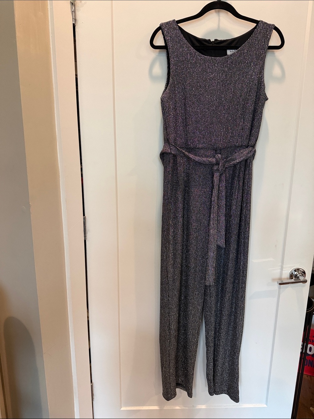 New without tags Nicole Miller Sparkly Tank Jumpsuit Size L Large